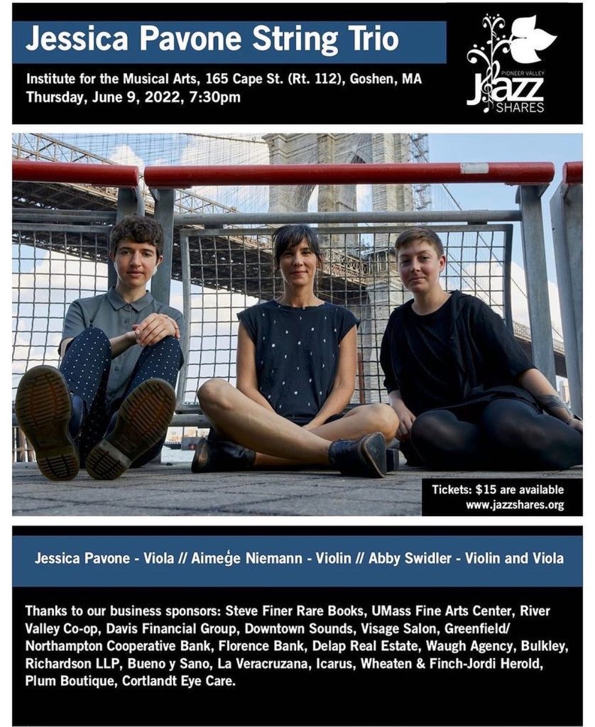 pioneer valley jazz shares flyer